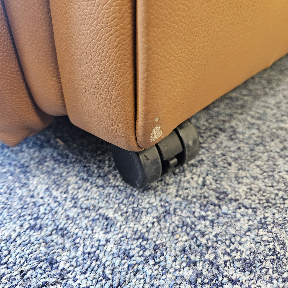 close up of recliner