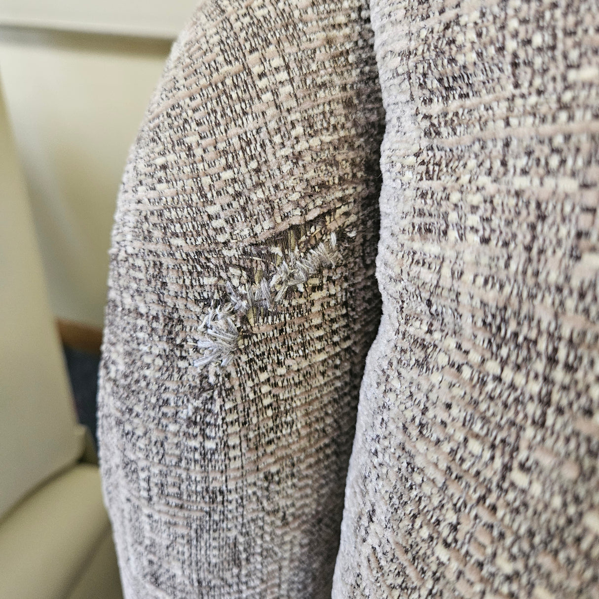 Close-up of textured fabric with a focus on texture.