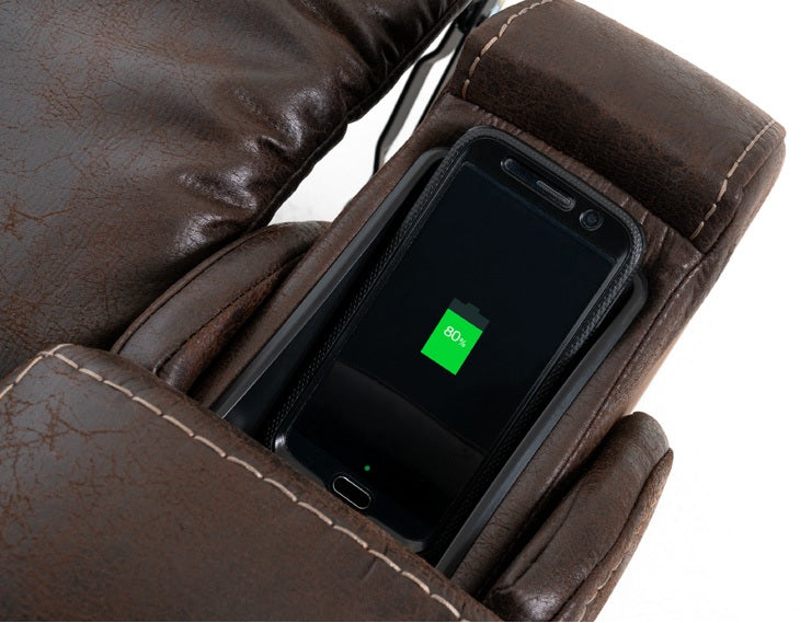 Atlas Rise Recliner Chair head and lumbar support and wireless charging