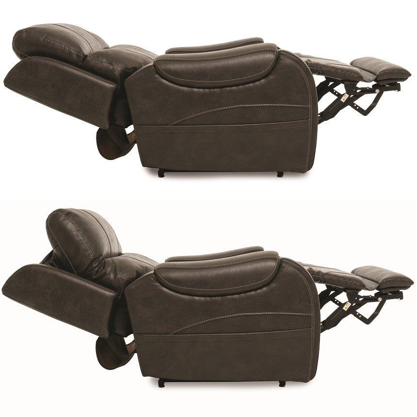 Atlas Fabric Rise Recliner Chair head and lumbar support and wireless charging