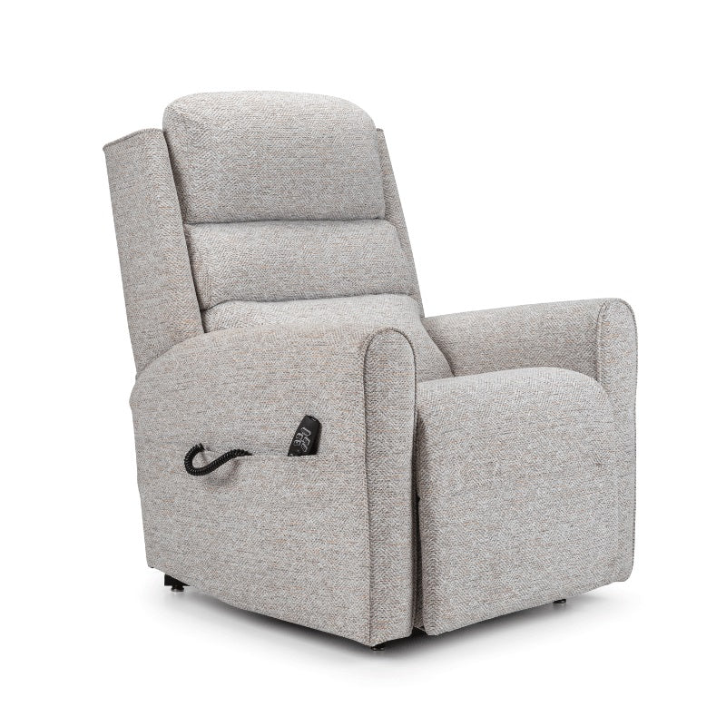 Balmoral 4 Motor Riser Recliner Chair with heat and memory functions-Pebble-Petite