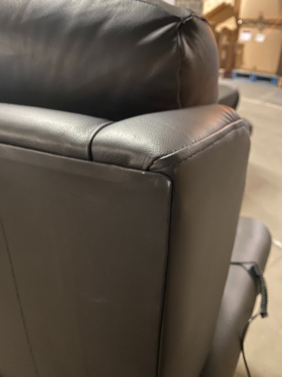 Cullingworth Lateral Back Black leather - Ex Demo