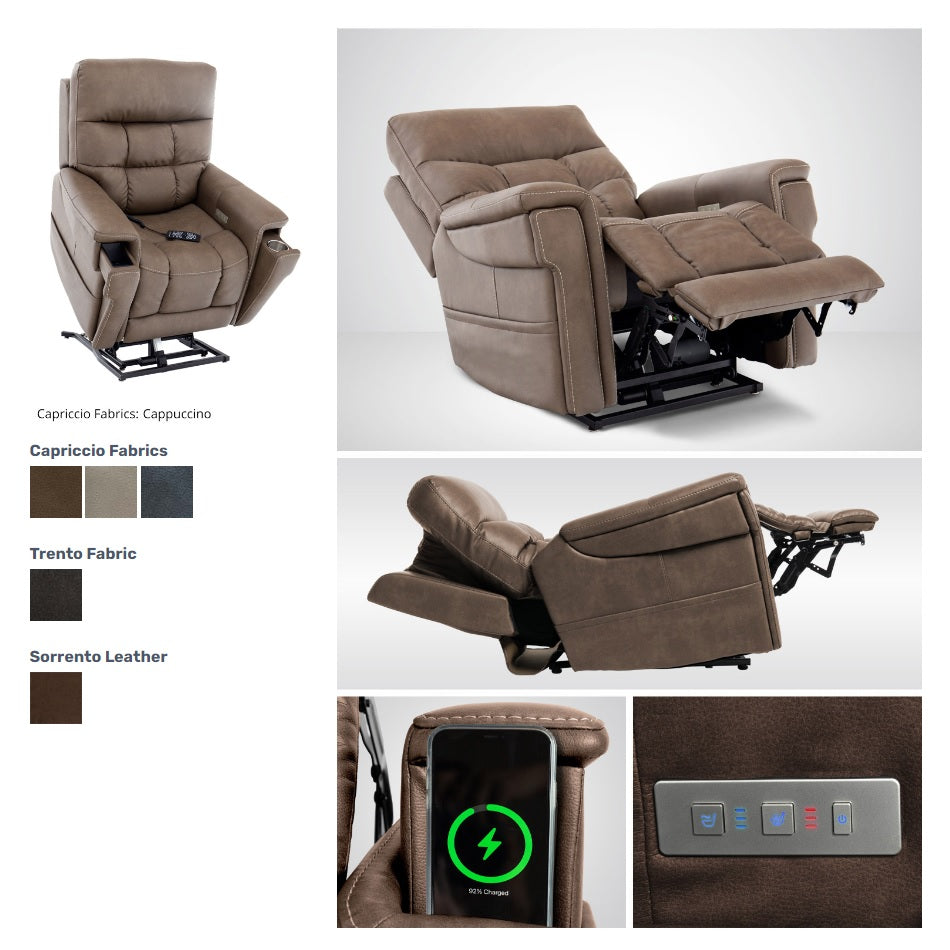 The Ultra 5 Motor High leg Lift Rise Recliner Chair with Heat and Massage