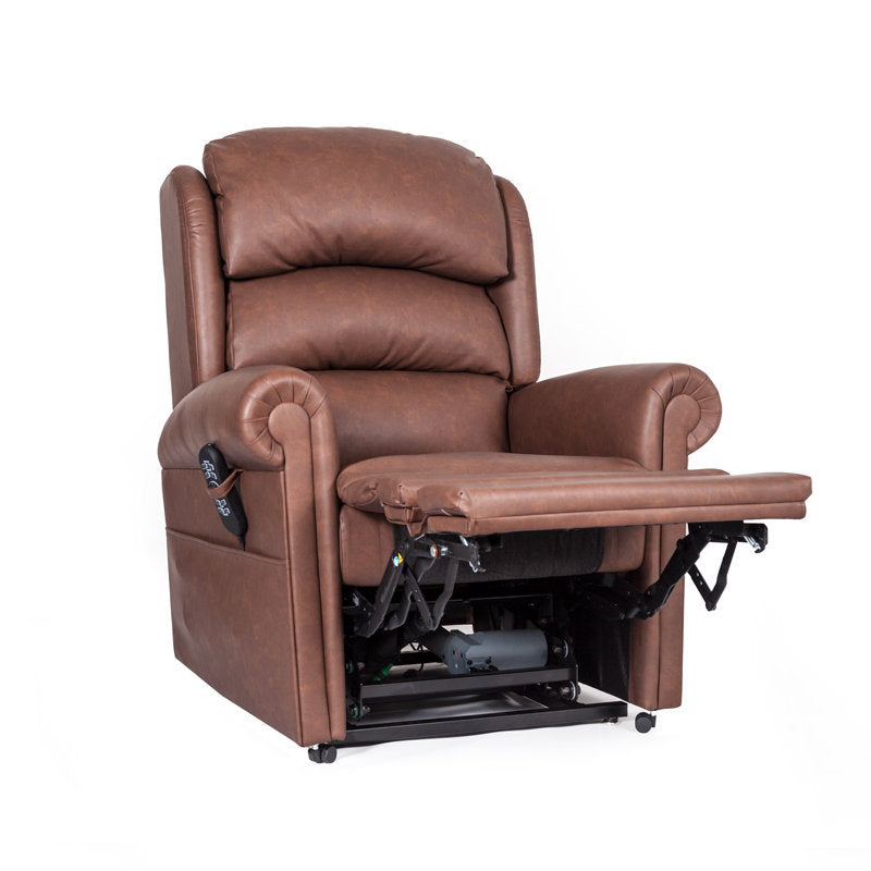 Cullingworth Waterfall Back Tan faux leather Demo