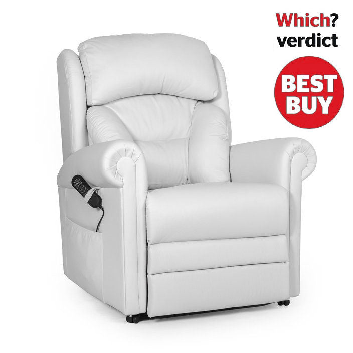 Cullingworth Lateral Backrest Winter White leather - Ex Demo