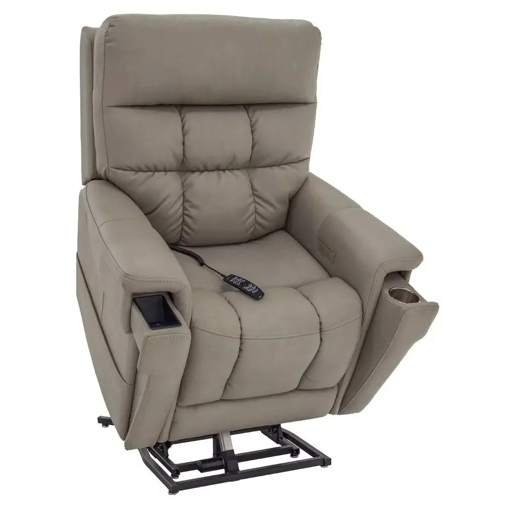 The Ultra 5 Motor High leg Lift Rise Recliner Chair with Heat and Massage-Medium-Dove