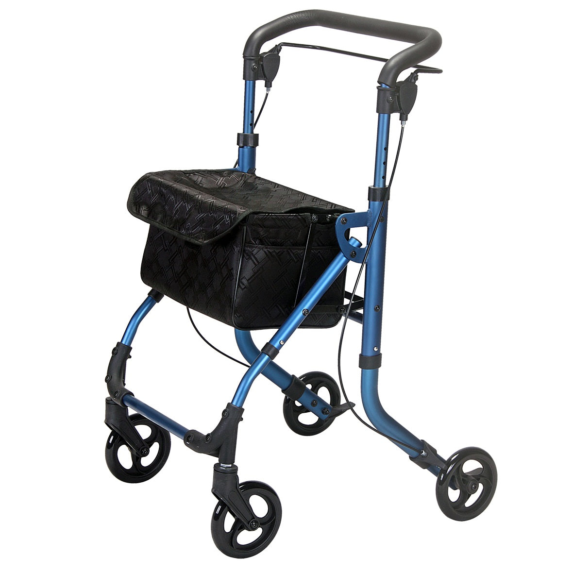 Indoor rollator walking frame trolley with tray