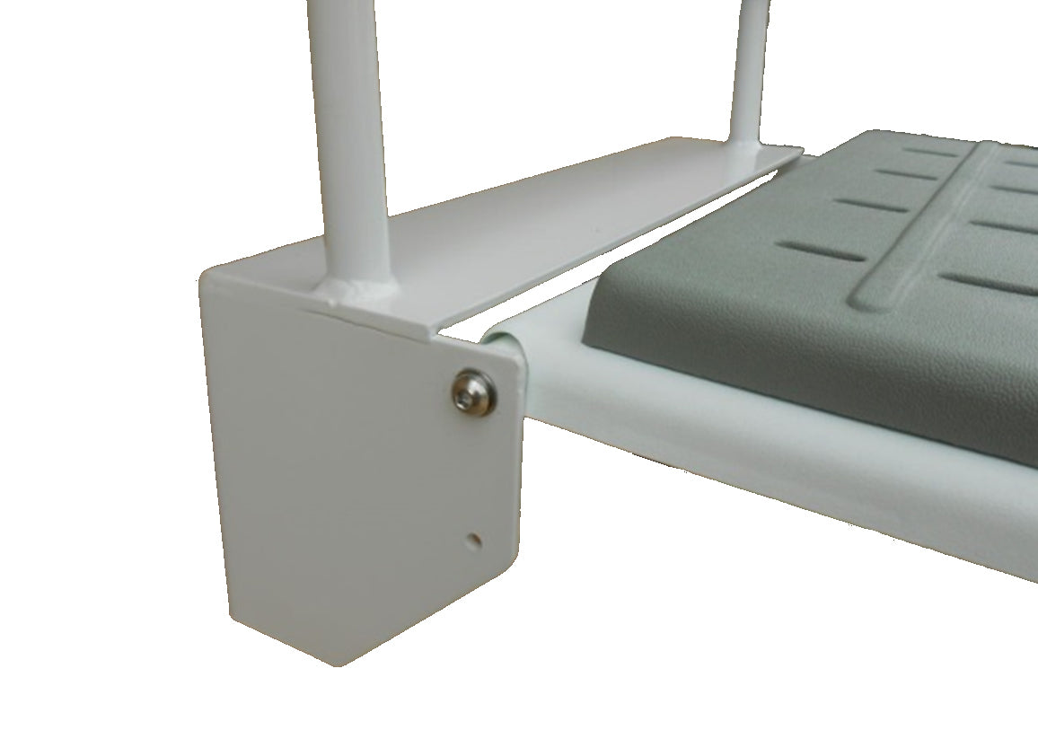 Wall Mounted Shower Seat with padded arms - Hinge