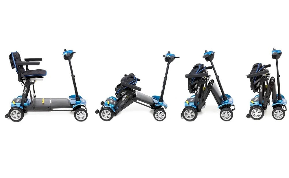 eDrive Automatic Folding Mobility Scooter -Blue