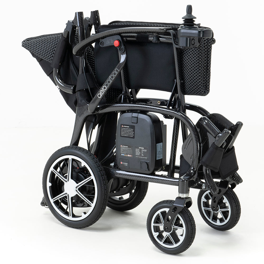 AeroCarbon Electric Wheelchair – Ultra-Lightweight Carbon Fibre Powerchair - Only 12kg - Optional carer controls