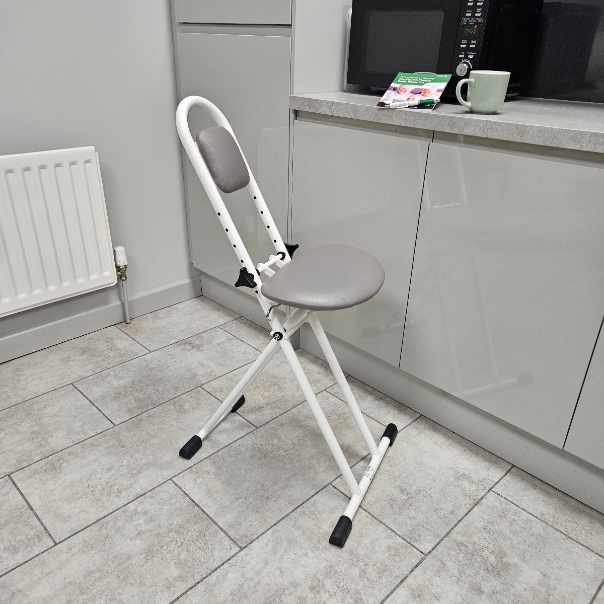 Folding perching stool