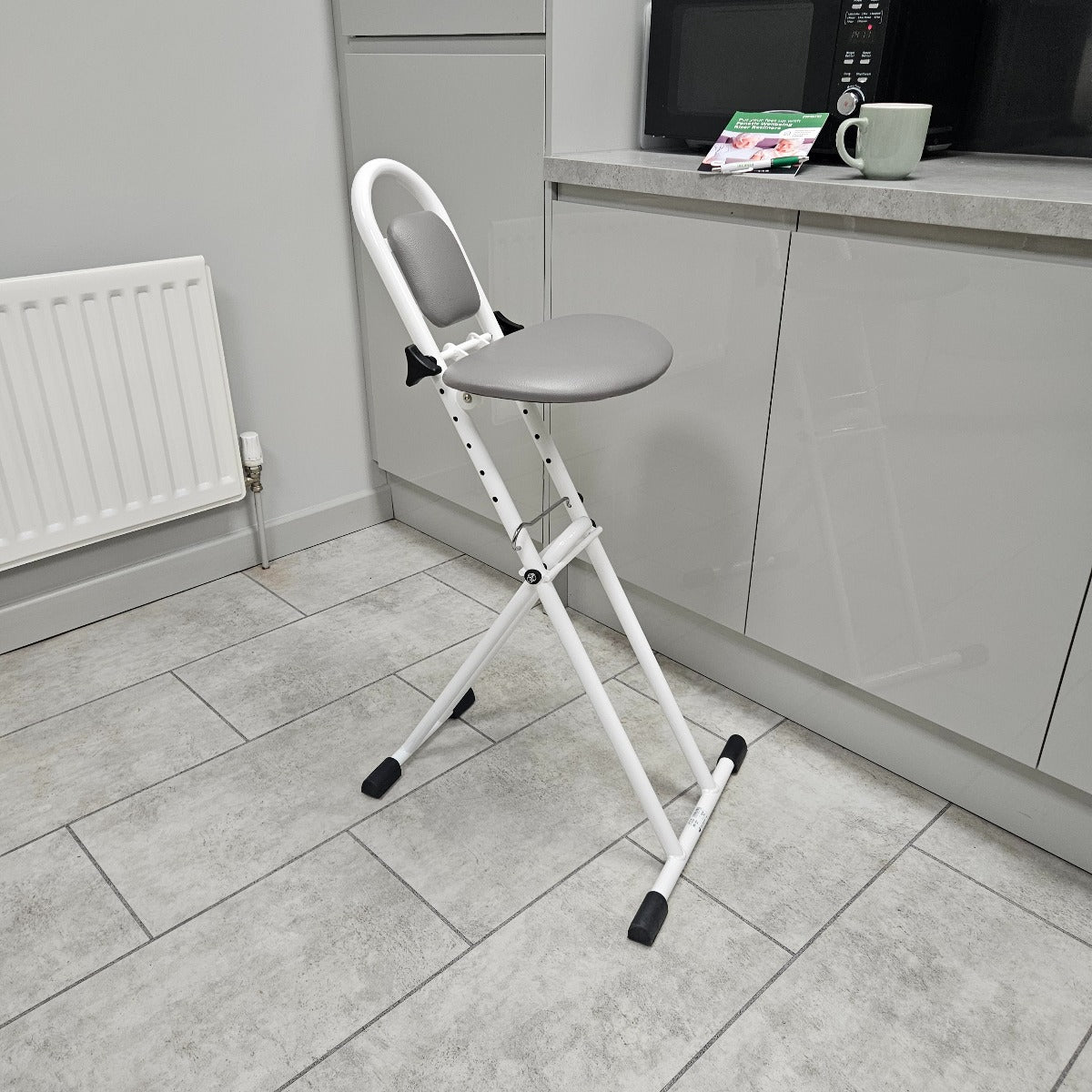 Folding perching stool