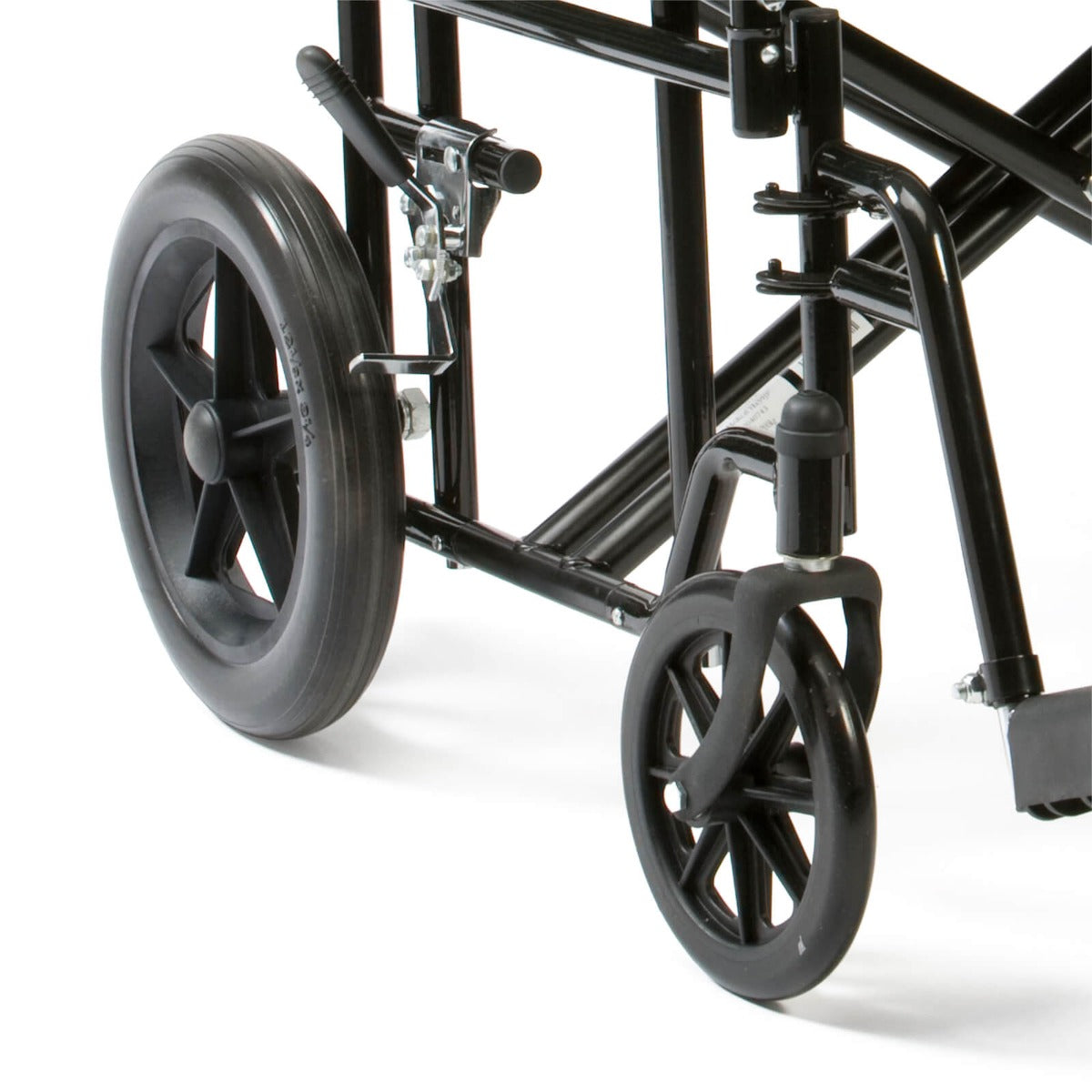 Bariatric Steel Transport Chair Extra Wide Seat Heavy Duty Wheelchair BTR22