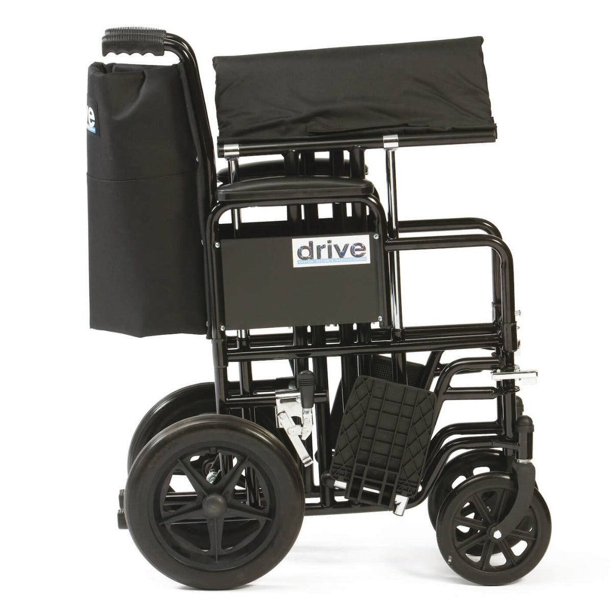 Bariatric Steel Transport Chair Extra Wide Seat Heavy Duty Wheelchair BTR22