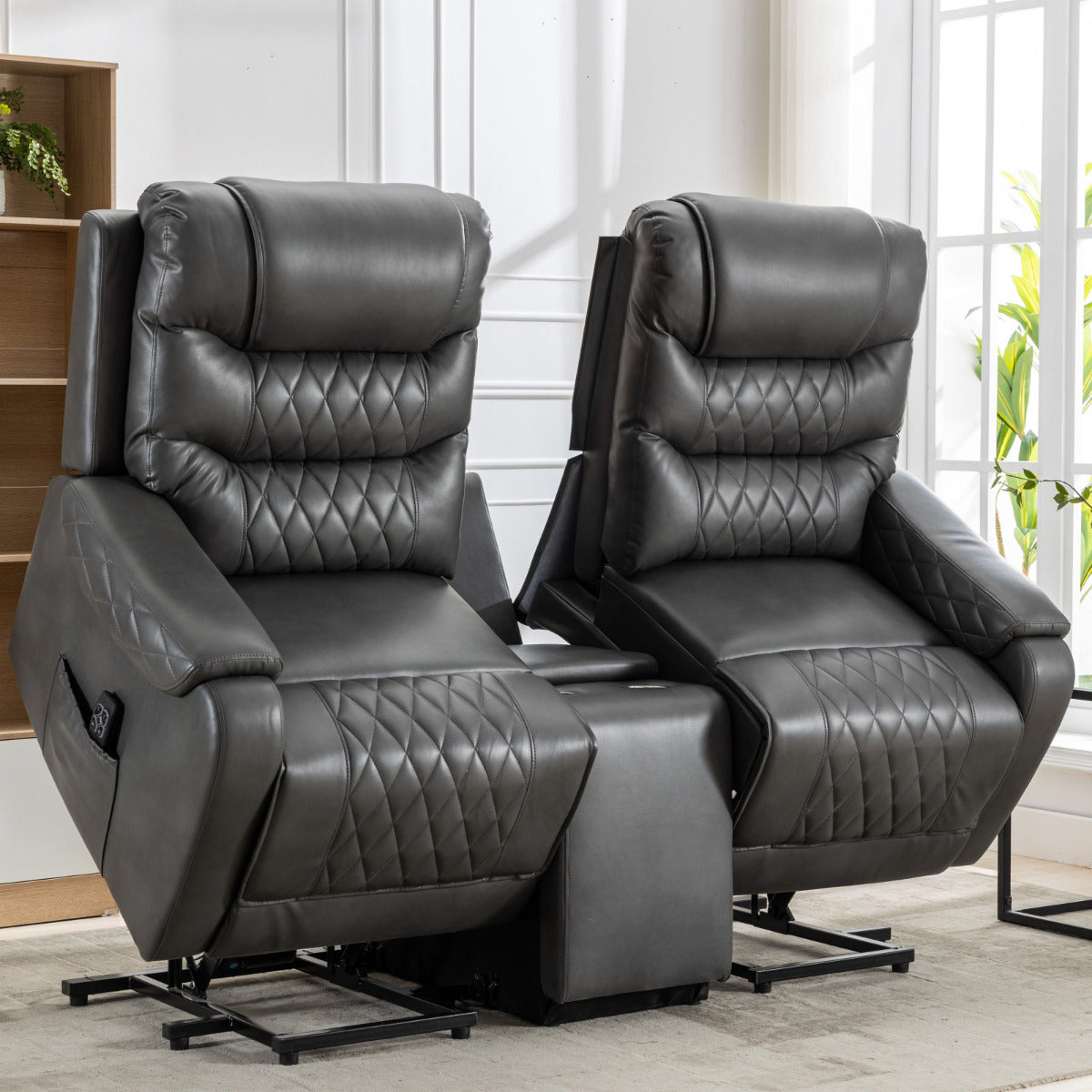 Hebden Riser recliner sofa with centre console - Ex Demo