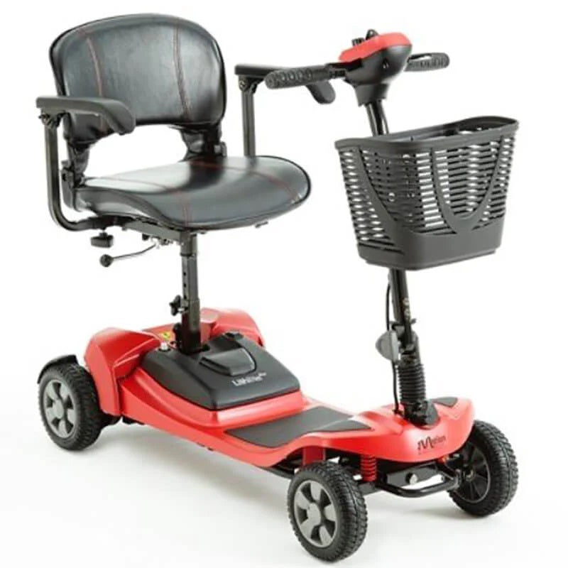 Lithilite Portable Travel Mobility Scooter with lithium battery-Red