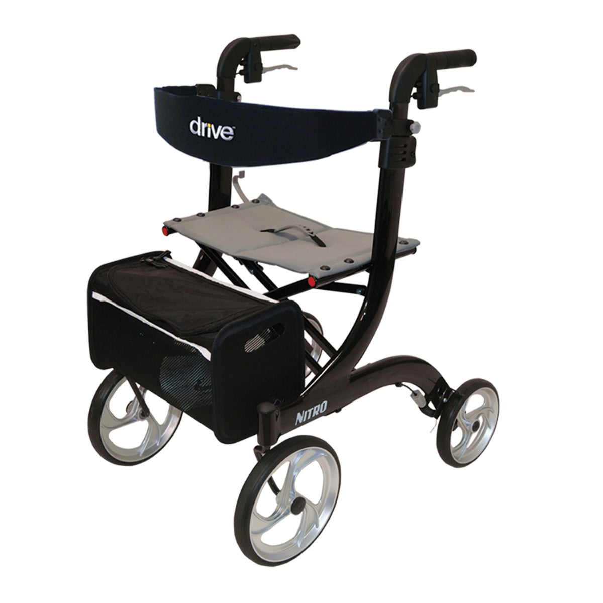 Drive Nitro rollator wheeled walking frame-Black
