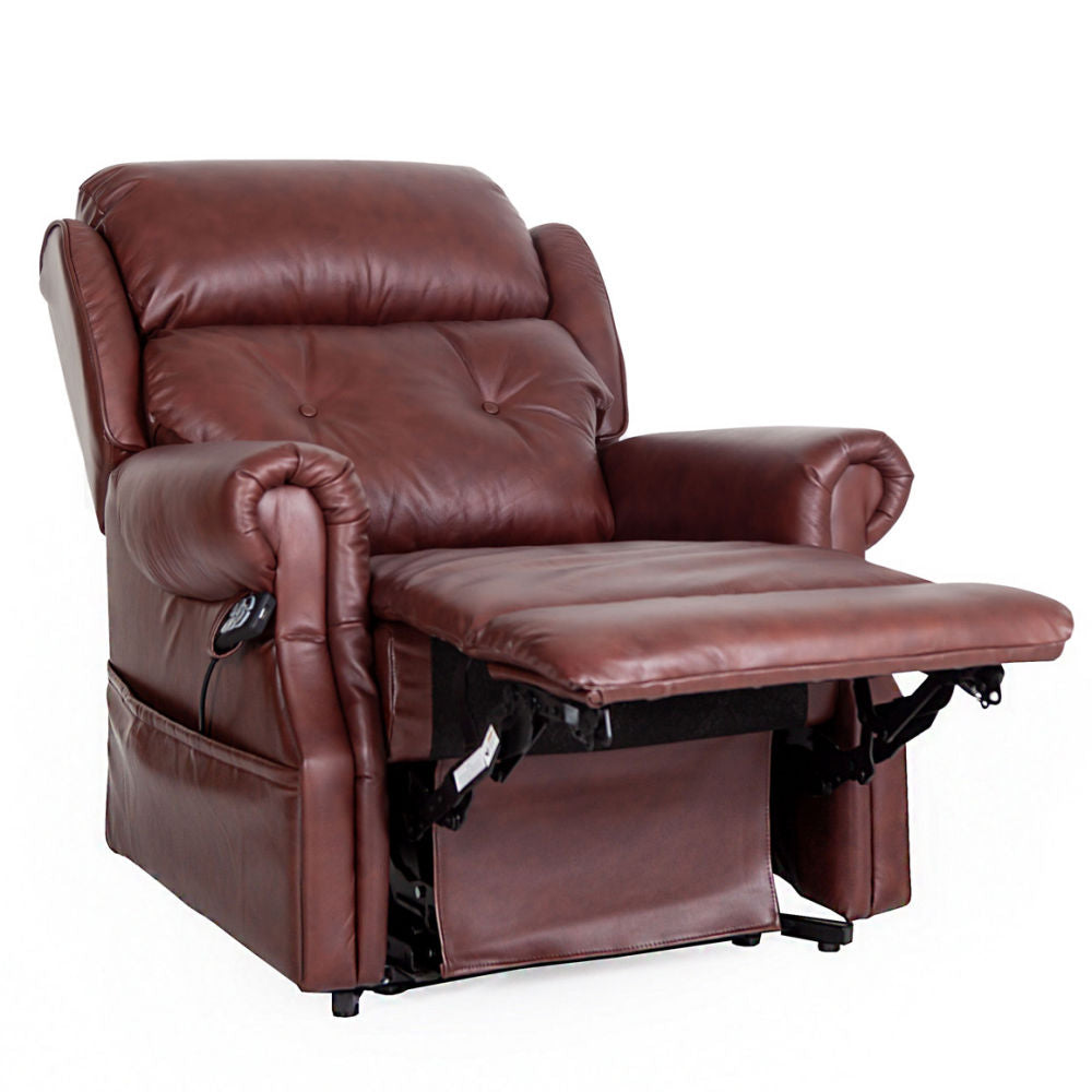 Oakworth Powered Headrest Dual Motor Chestnut Leather - Ex Demo