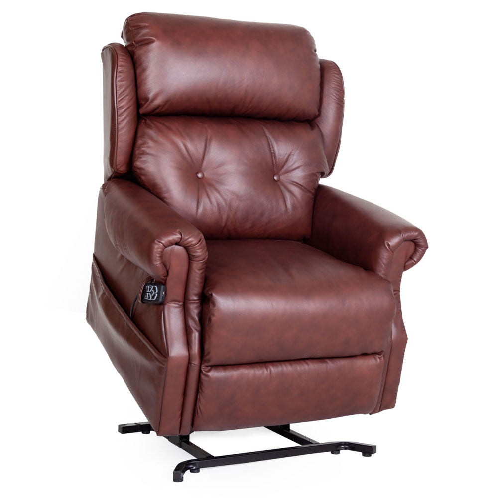 Oakworth Powered Headrest Dual Motor Chestnut Leather - Ex Demo
