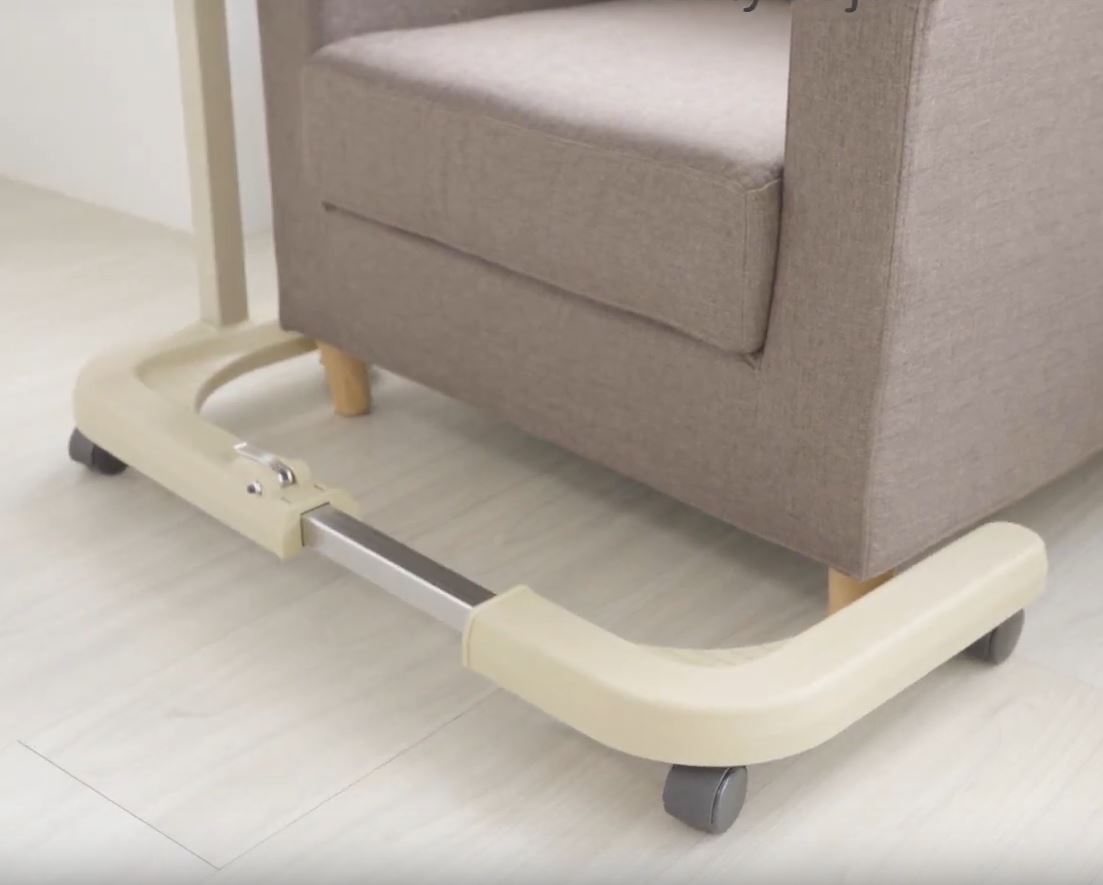 Deluxe over bed or chair table adjustable width height and angle