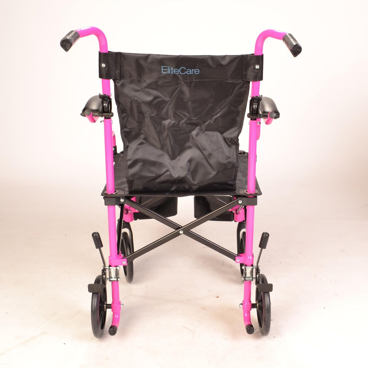 Lightweight compact Pink wheelchair in a bag