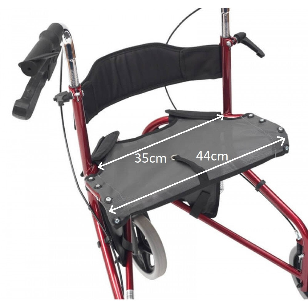 Folding Tri Walker With Seat and bag