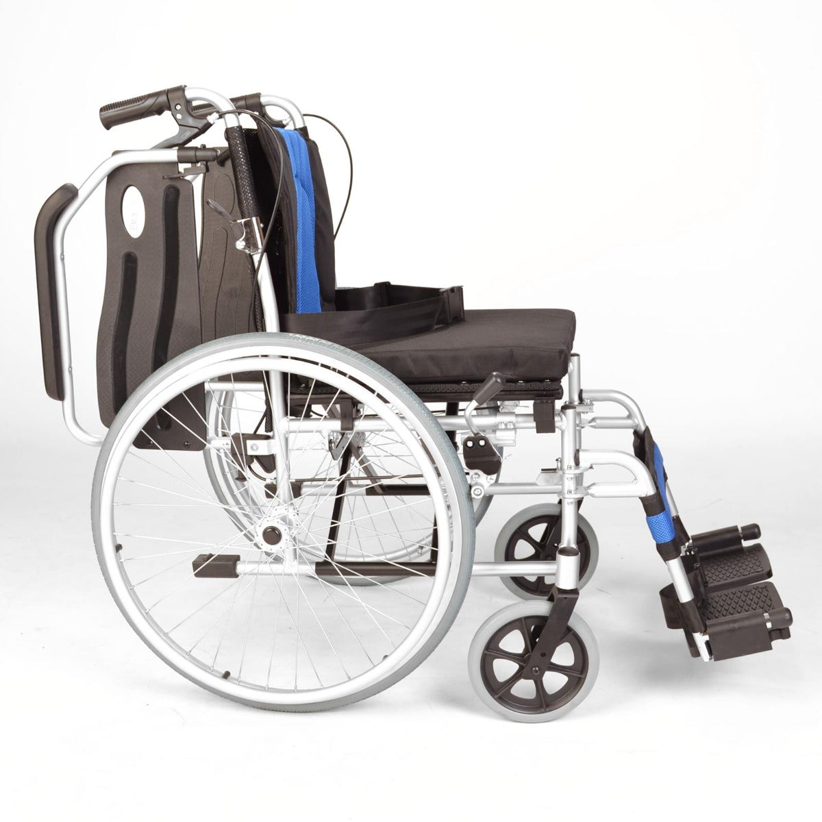 Self propel narrow wheelchair with handbrakes ECSP01-16 - Armrest Up