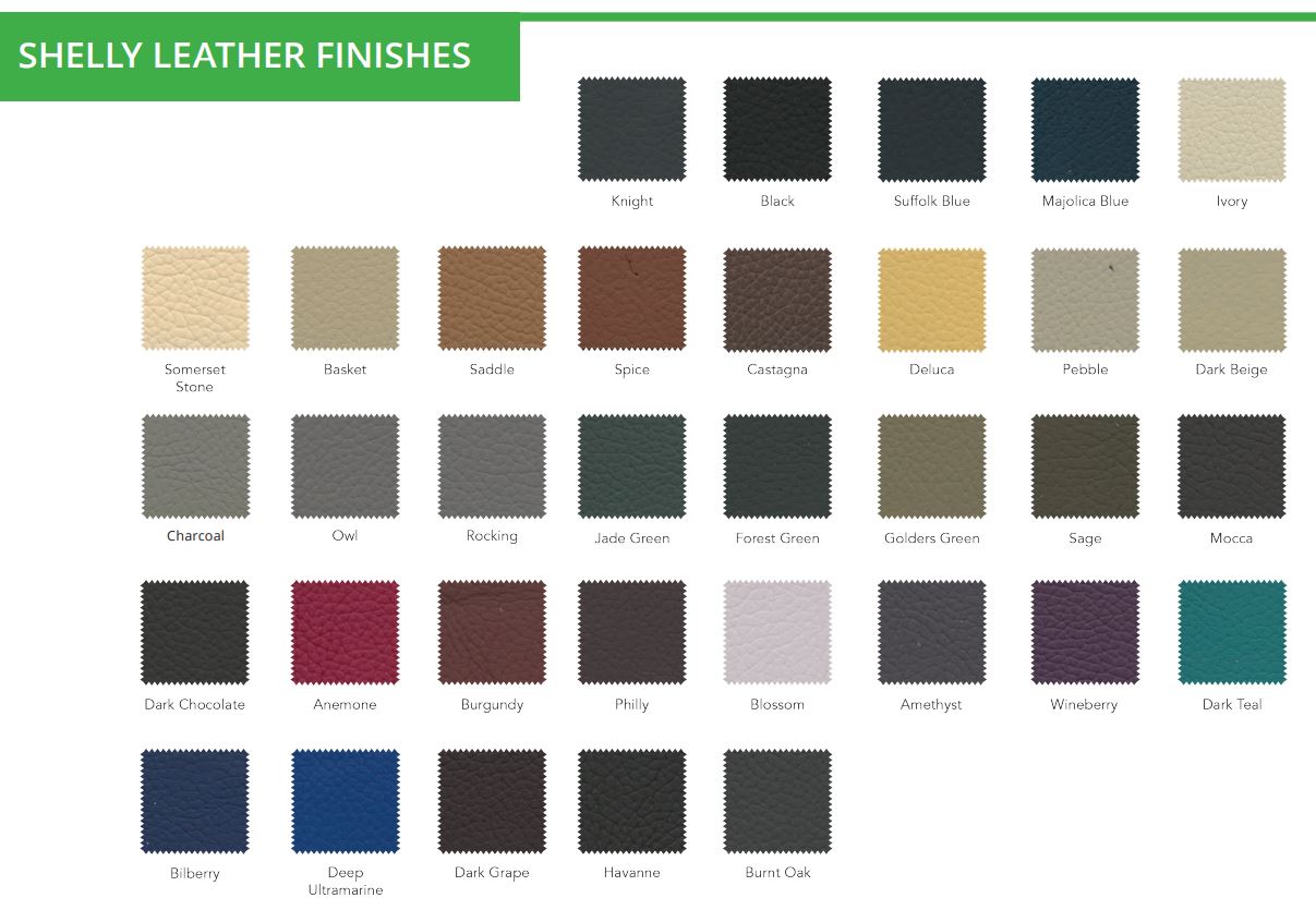 Cullingworth Leather Fixed Sofa 2, 2.5 or 3 seater - Choice of Colours