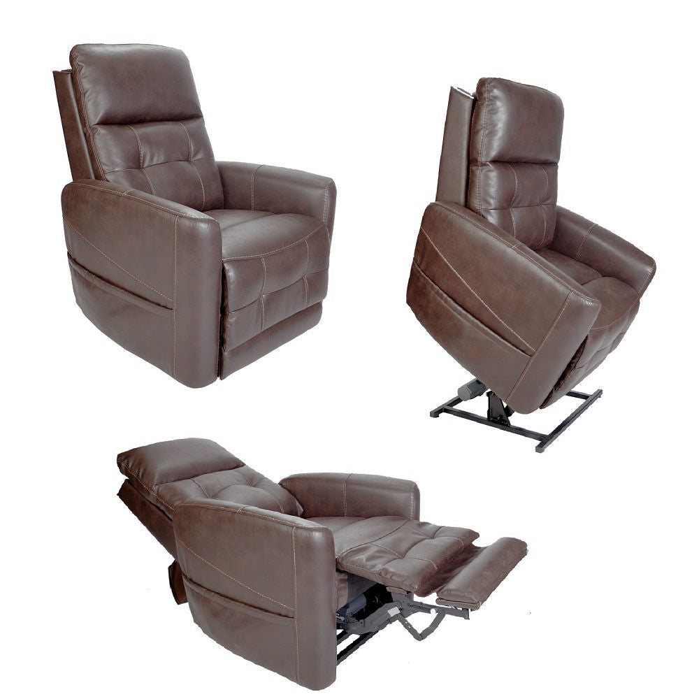 Westminster Leather Rise Recliner Chair powered headrest and lumbar - Functionality