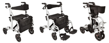 This 2 in 1 Rollator Wheelchair is Your Perfect Travel Companion