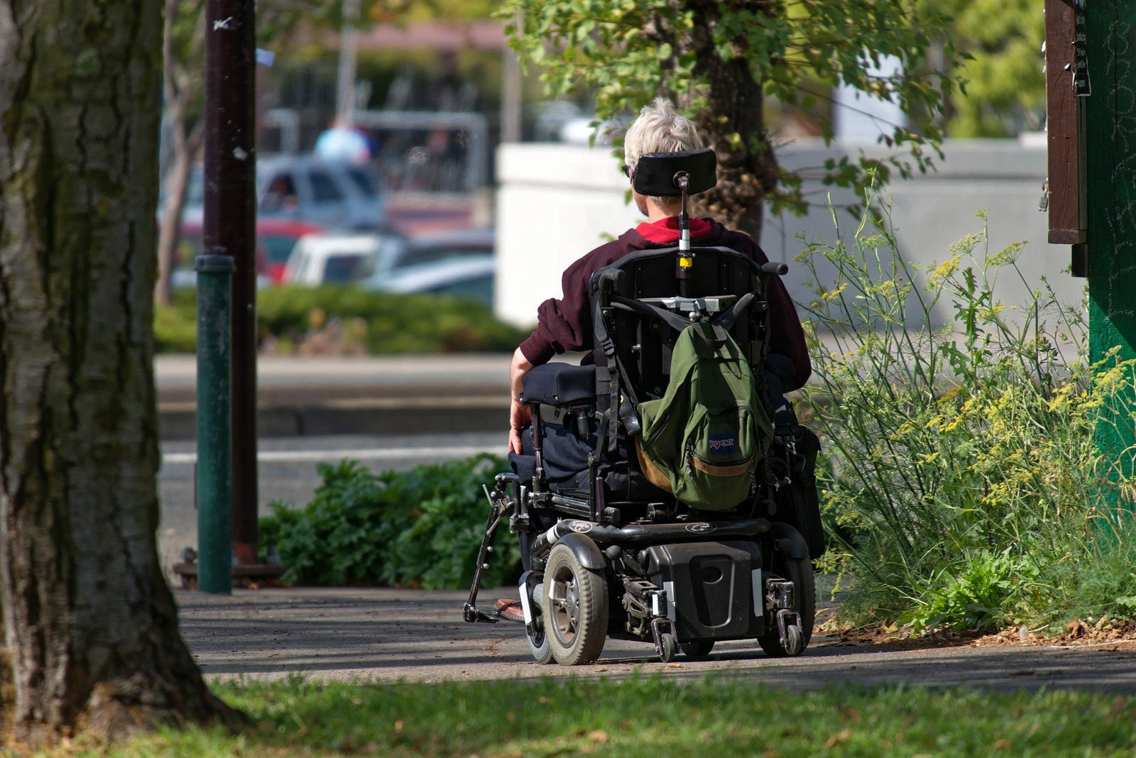 Mobility Scooter on Pavement