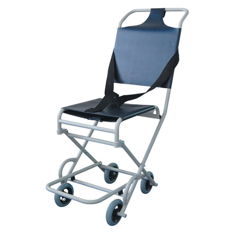 Ambulance evacuation chair with 4 castors