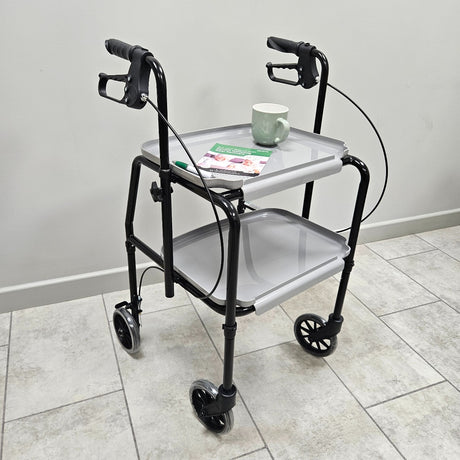 Indoor Mobility Rollator with Brakes
