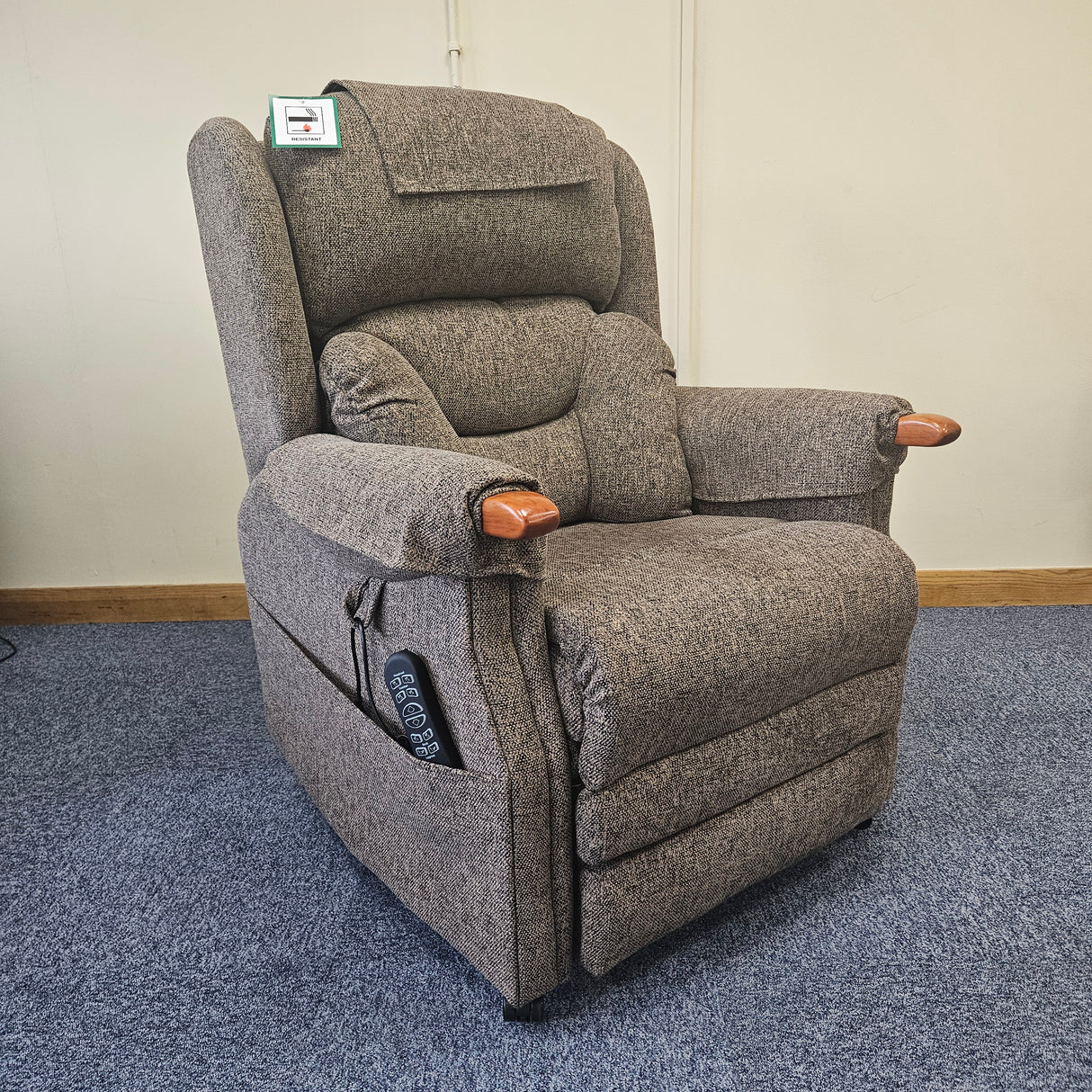 Hartington Custom Rise Recliner Chair with Powered Headrest and Lumbar