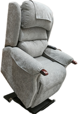 Cullingworth with knuckles 4 motor chair  Grande Size Waterfall Back Aqua Fabric - Demo