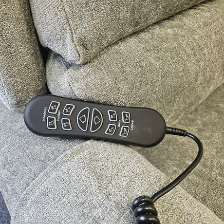 Control panel with buttons on a textured surface