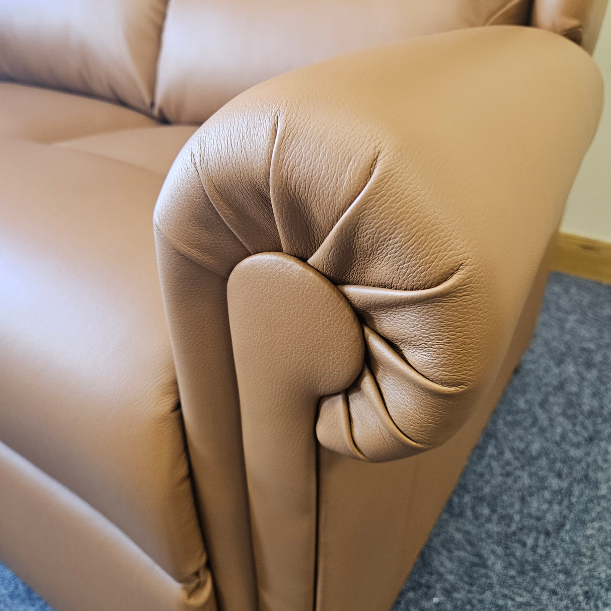 close up of recliner