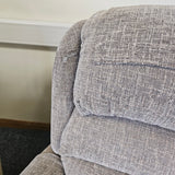 Close-up of a textured gray fabric