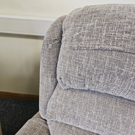 Close-up of a textured gray fabric