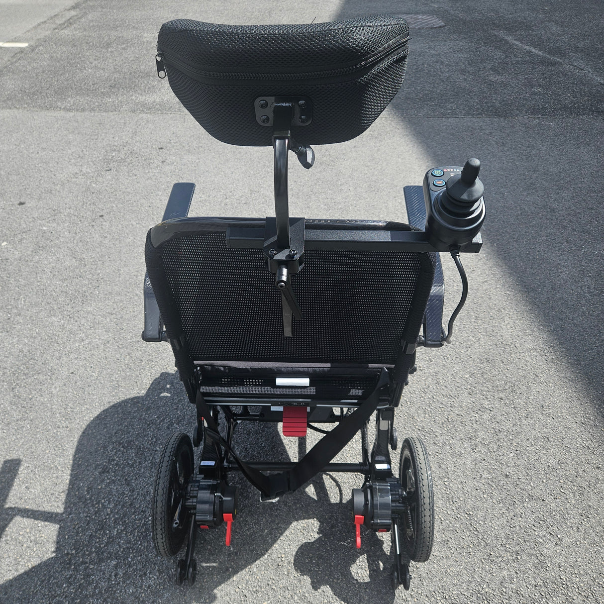 rear view of a powerchair