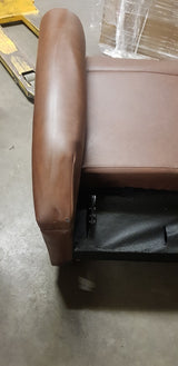Cullingworth Waterfall Back Tan faux leather Demo