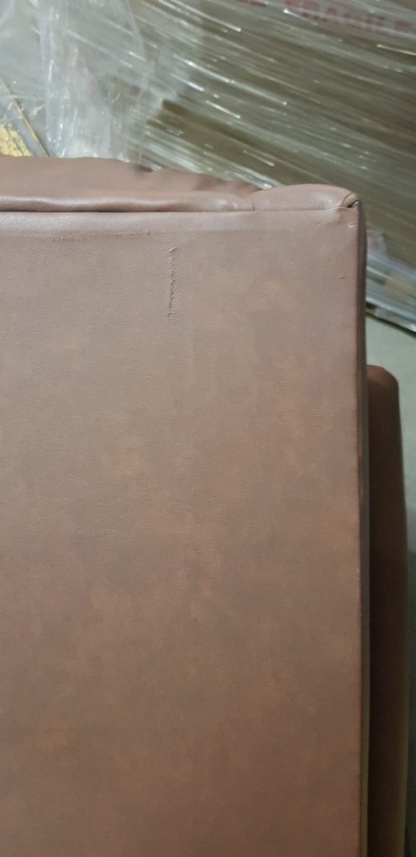 Cullingworth Waterfall Back Tan faux leather Demo
