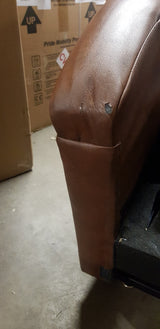 Cullingworth Waterfall Back Tan faux leather Demo
