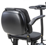 Black scooter with armrests on a white background
