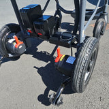 close up of electric wheelchair