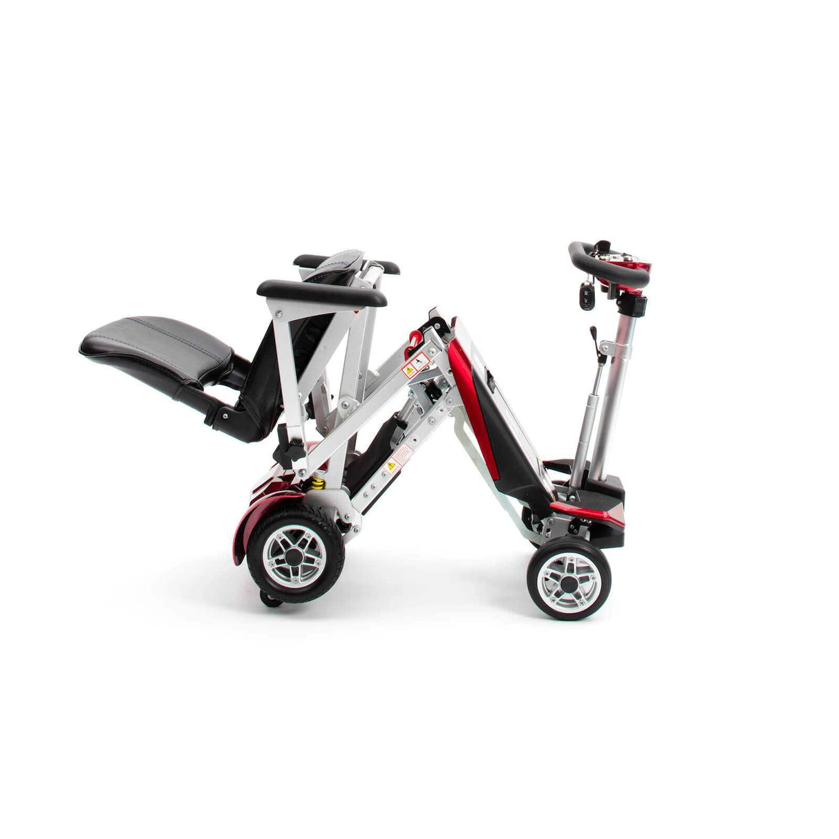 Foldable electric scooter on a white background