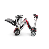 Foldable electric scooter on a white background
