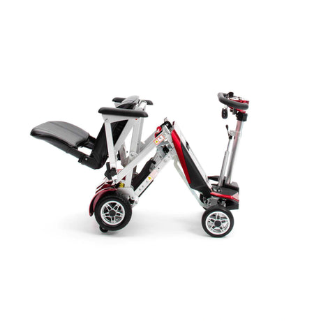 Foldable electric scooter on a white background