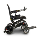 Black wheelchair on a white background