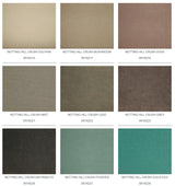 Grid of Notting Hill Crush paint swatches in various colours